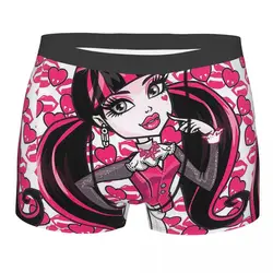 Men Monster High Cartoon Underwear Draculaura Novelty Boxer Briefs Shorts Panties Homme Breathable Underpants S-XXL