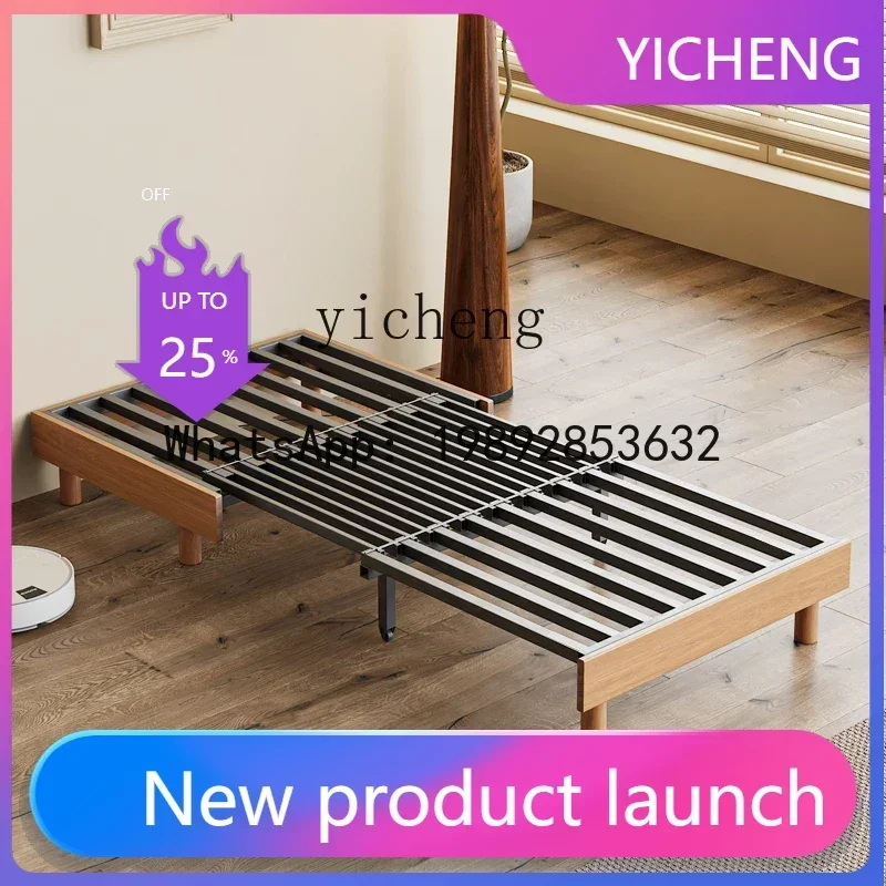 W8- solid wood sofa bed dual-purpose small  single and double economical push-pull sitting and sleeping multi-functional  bed