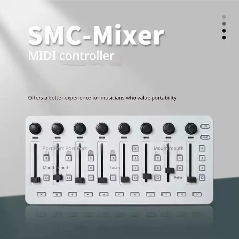 M-VAVE Bluetooth MIDI mixing console portable music arrangement MIDI controller pusher SMC Mixer mixing console holiday gift