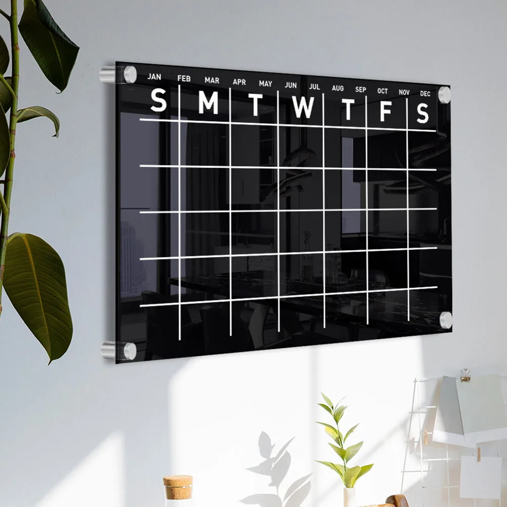 1 مجموعة جدار أكريليك واضح أسبوعي جاف مسح مجلس المنزل مكتب مذكرة معلقة السبورة إشعار المسح الجاف لوازم التقويم الأسبوعي