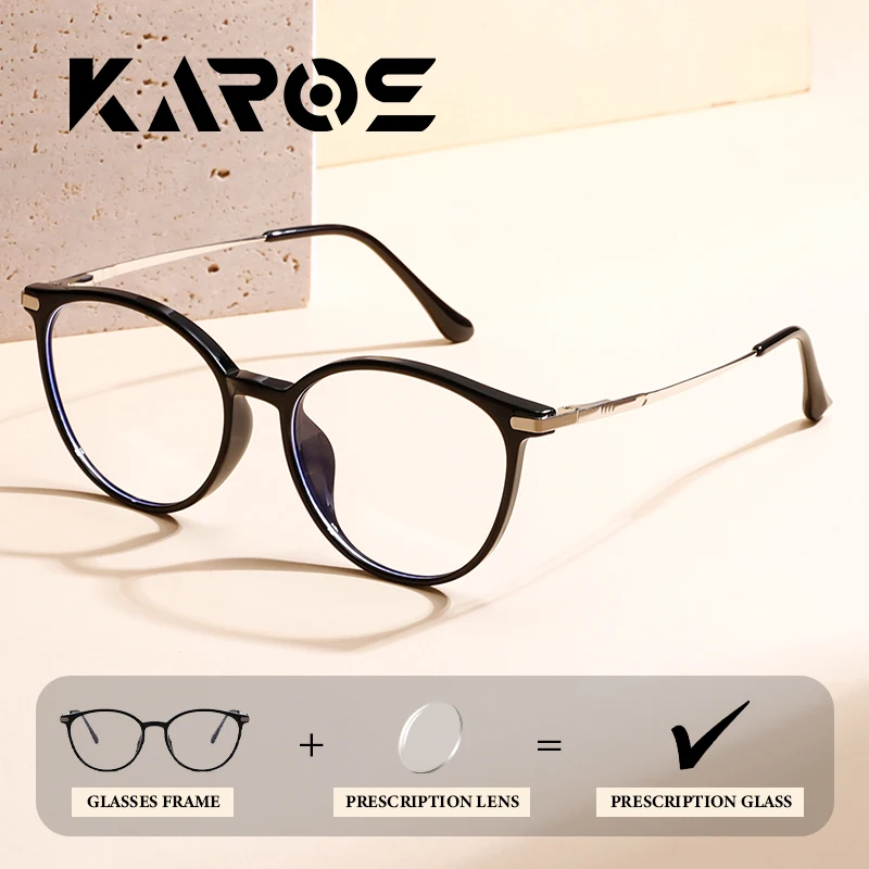 

KAROS Ultralight Large Frame Student Prescription Myopia Glasses Women's Photochromic Reading Glasse Optical Lenses With Recipe
