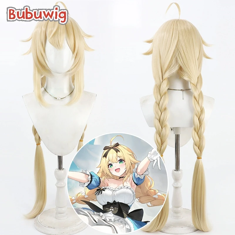 

Bubuwig Синтетические волосы FFNF Le Temeraire Косплей Парики Azur Lane FFNF Le Temeraire 100 см Длинный светлый плетеный парик Термостойкий