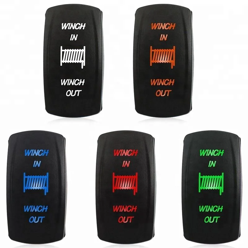 Bar Rocker Switch  10A 20A Car Print  Button Fog Lights 24V 12V Rocker Switch  marine Trucks RV caravan