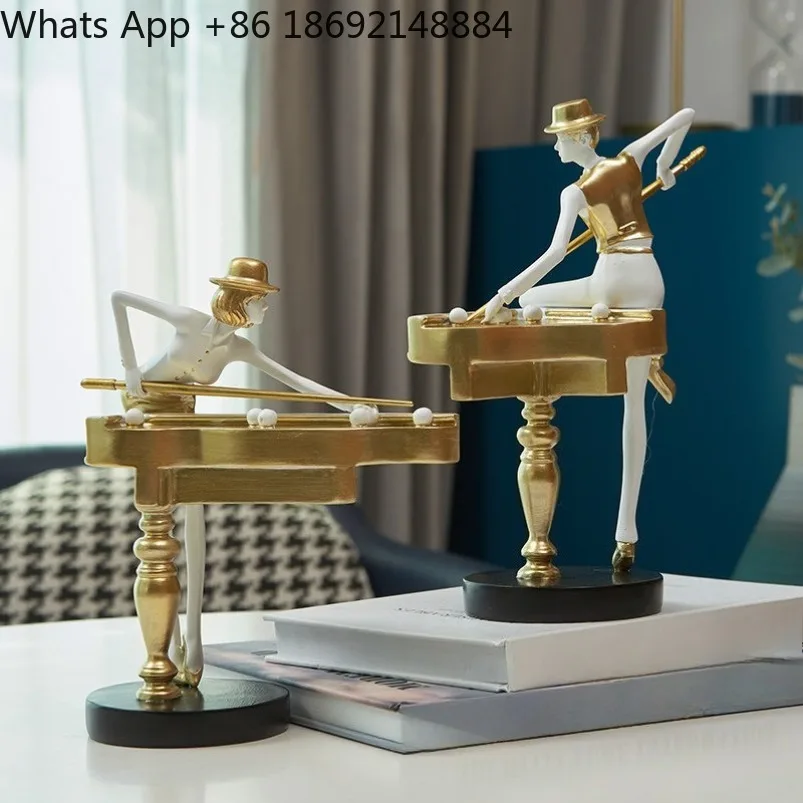 

Nordic style simple billiards slok character home decoration ornament