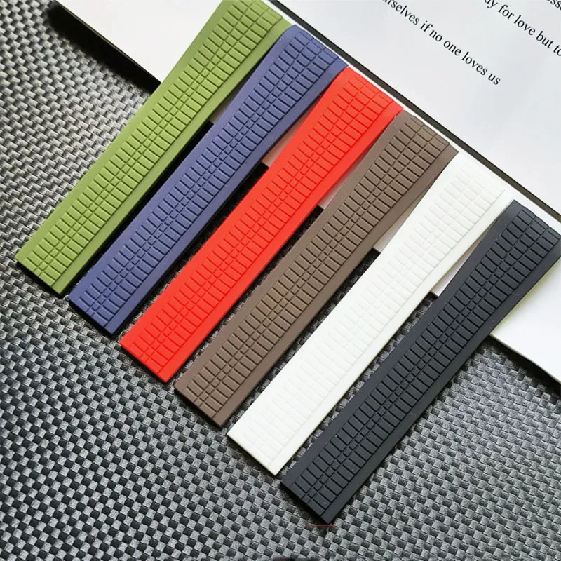 High Quality Straps Soft Silicone Rubber Watchband for Patek Philippe Aquanaut 5164/5167 Waterproof Bracelet Belt 21mm