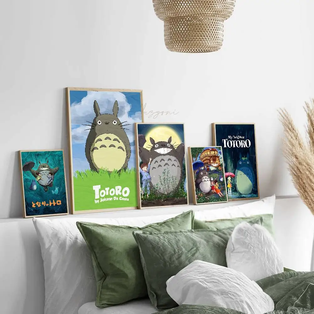 T-Totoro ملصقات الفيلم اللاصقة غرفة خمر المنزل بار مقهى ديكور غرفة جدار ديكور
