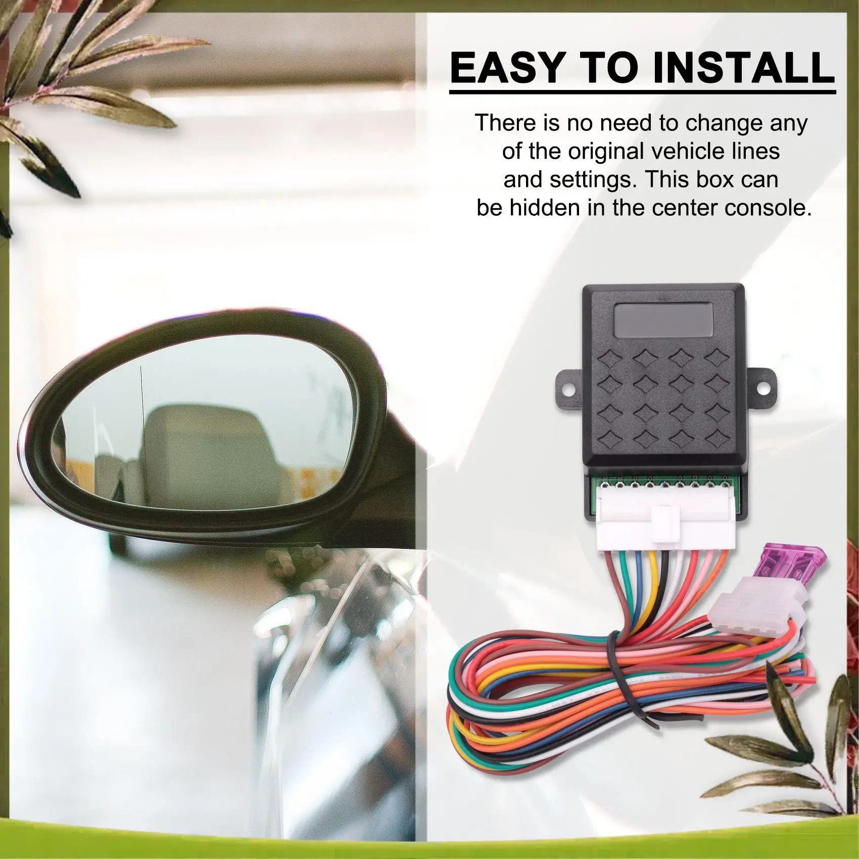 

Portable Universal Auto Fold/Unfold Side Rear View Mirror Folding Closer System Modules For All Car