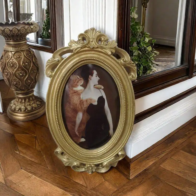 

Mutihome Room Decoration French Wedding Photos Graduation Photos Resin Carved Picture Frames Table Decorations Hanging Paintings