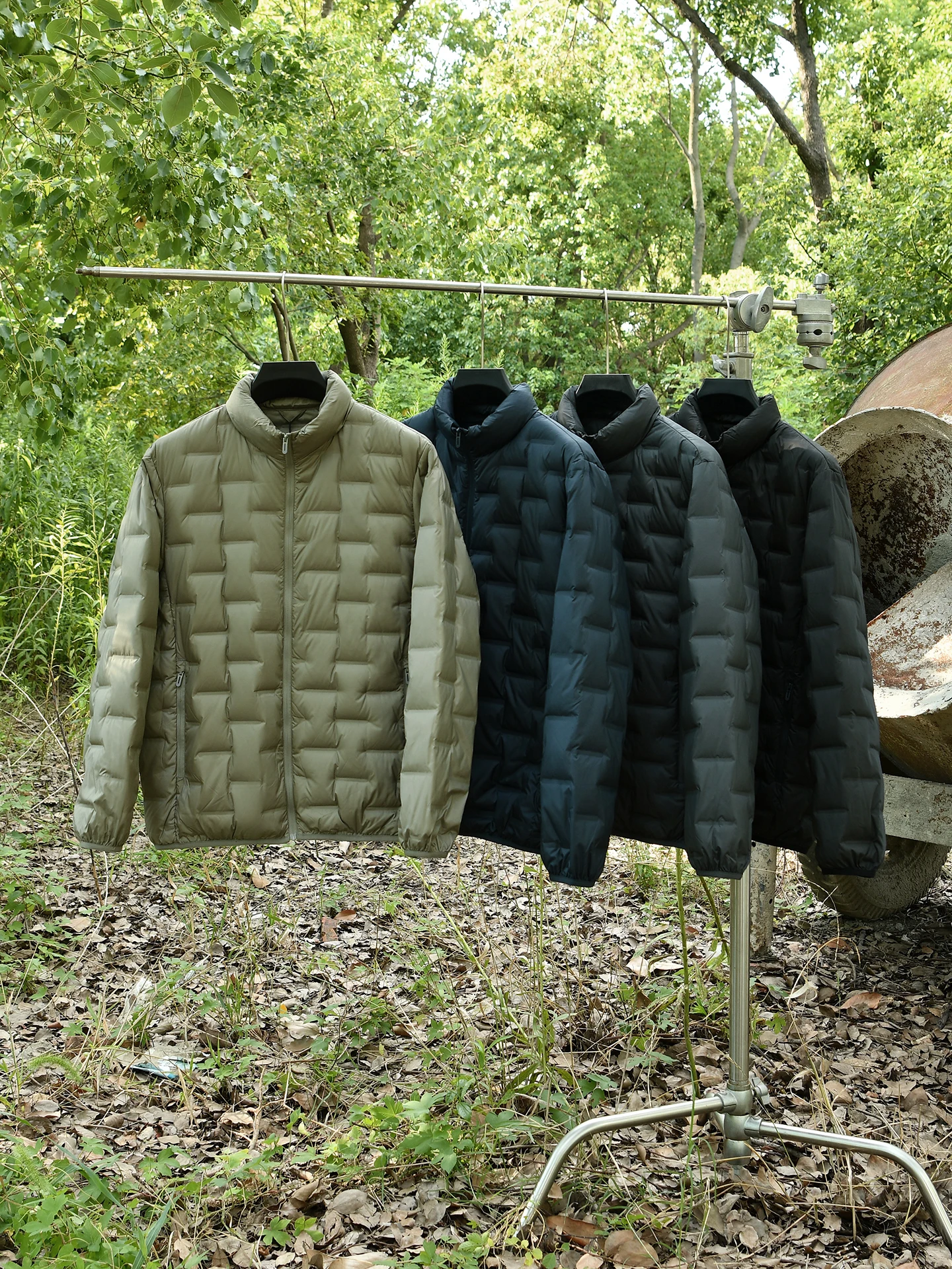 

Men's Lightweight Stand Collar down Jacket Autumn Winter Fashionable Thin Padded Coat Duck down Windproof Waterproof Casual S...