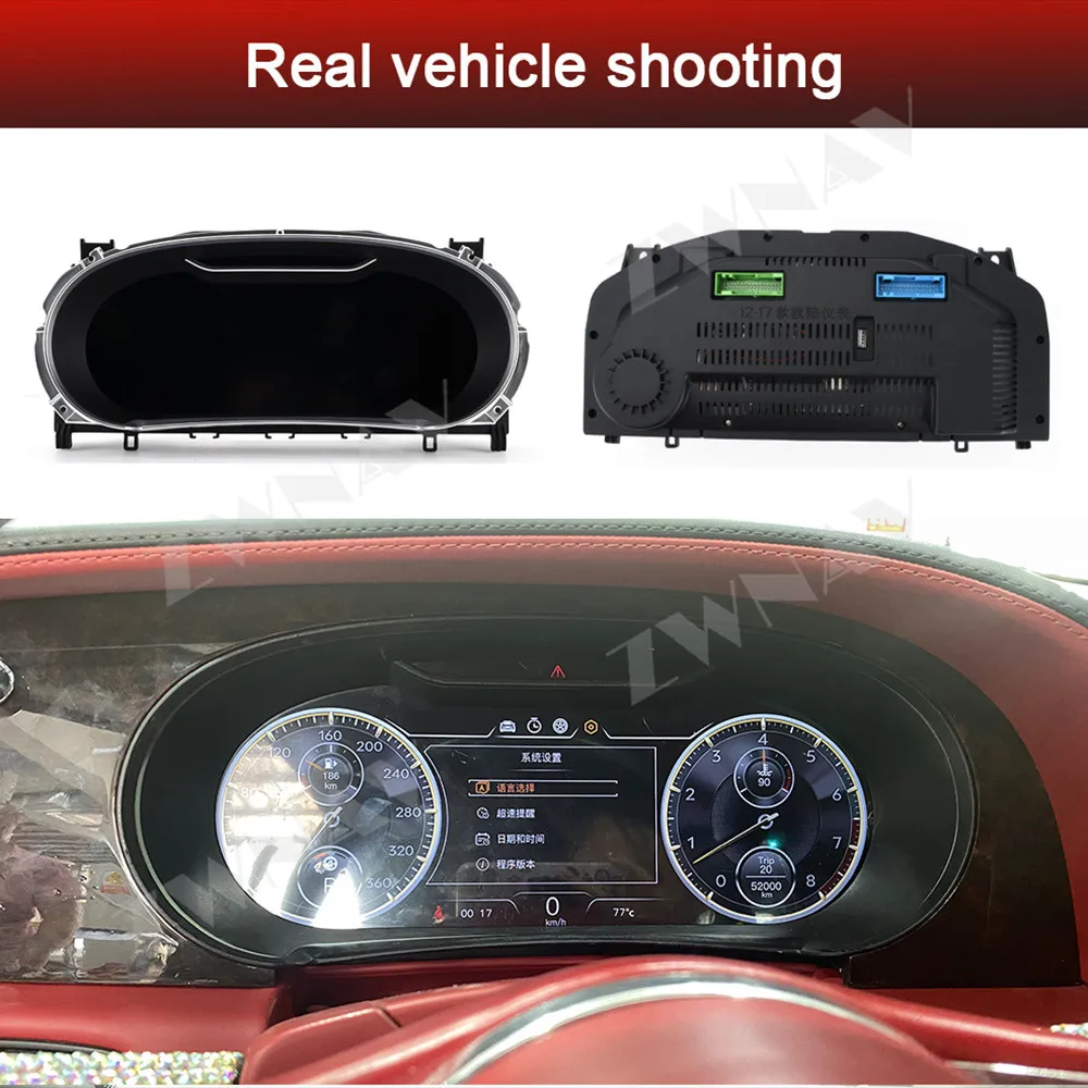 

For Bentley Flying Spur Continental GT 2012-2017 Car Navihua Upgrade LCD Dashboard Linux System Auto Speedometer Auto Instrument