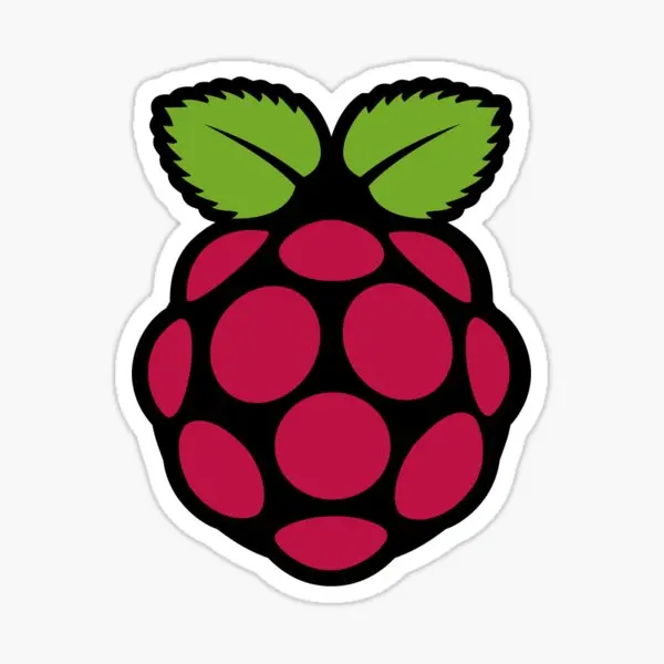 Raspberry Pi Logo  5PCS Stickers for Room Laptop Wall Kid Cute Background Anime Print Home Luggage Car Art Decorations Stickers