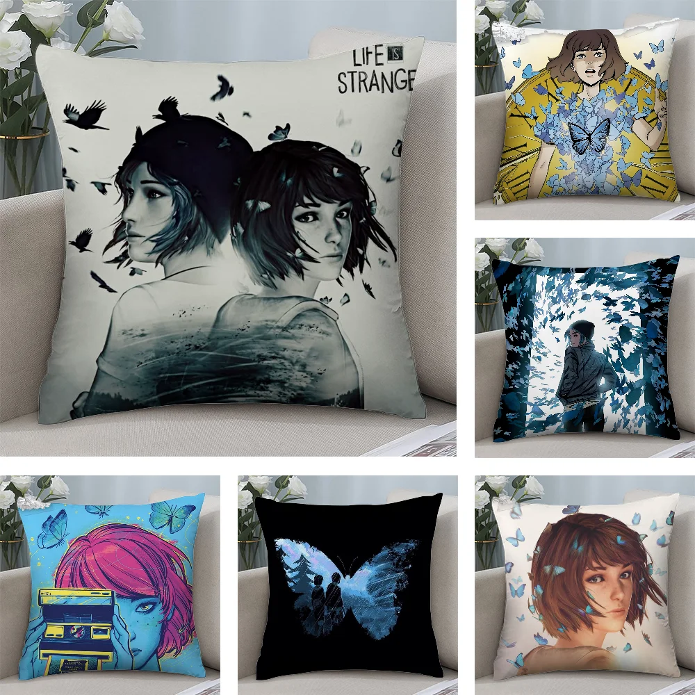 

Life Is S-Strange Pillow Case Short Plush Pillow Covers Sofa Decorative Gift Home Double-sided Printing Cushion Cover