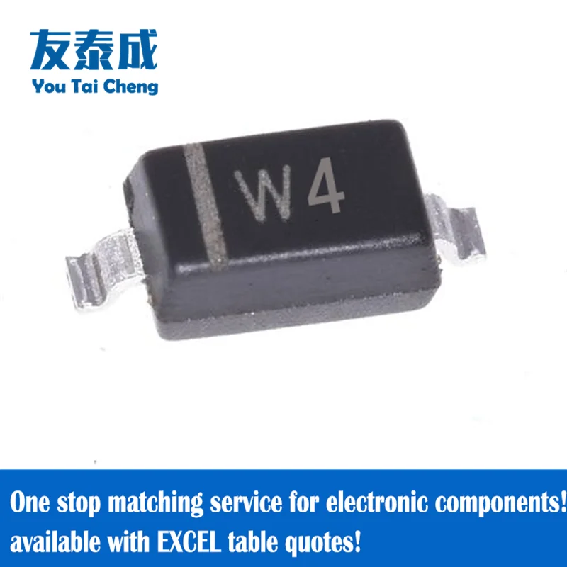 50PCS Zener Diode(Voltage Regulator Diode) SOD-123 0.5W BZT52C3V6 3.6V W4 BZT52C3V9 3.9V W5 BZT52C4V3 4.3V W6 BZT52C4V7 4.7V W7