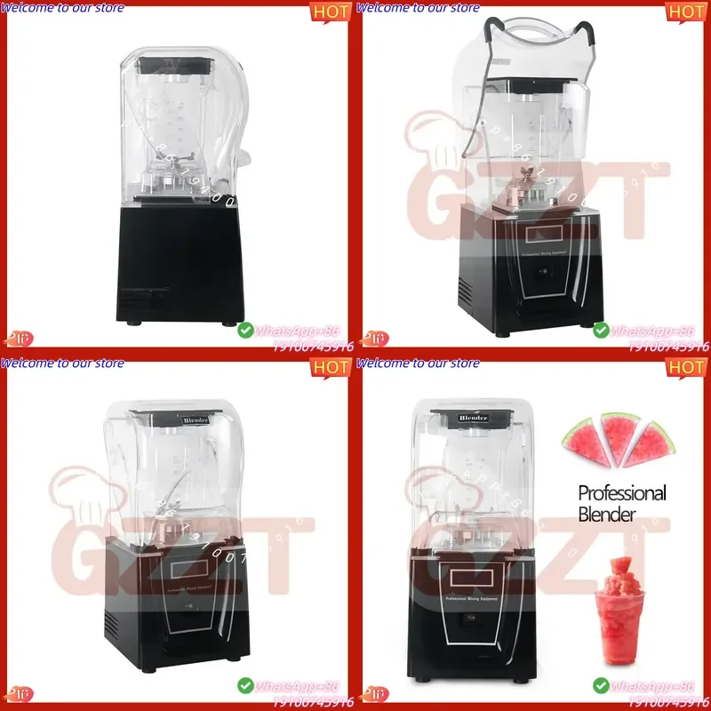 CE Certificate Electric 1800W Fruit Mixer Automatic Smoothie Blender Multifunctional Ice Crusher