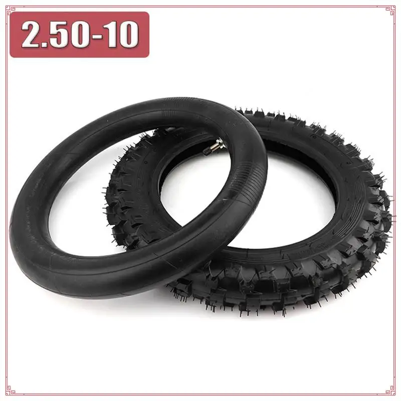 

2.50-10 Outer Tire Inner Tube For Honda CRF50F Yamaha PW50 TTR50E Off-Road Vehicle Wheel Tyre