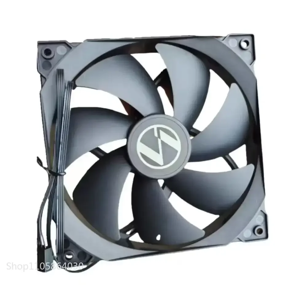 LY 140mm PWM Case Fan 12V 0.17A 1800RPM Hydraulic Bearing Silent Cooling Fan for PC Chassis CPU Liquid Cooler 14025