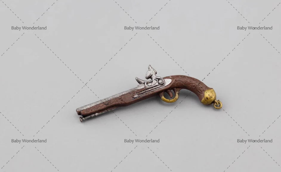 

In Stock 1/12 Mini Flintlock Soldier P istol Weapon Model Scene Props Fit 6''Action Figure Body Accessories Length About 4cm