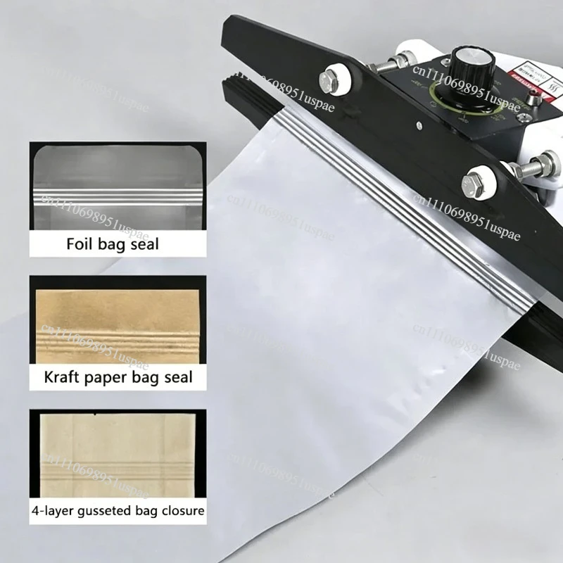 220V Hand Impulse Sealer Handheld Heat Impulse Sealer Manual Sealing Machine Plastic Bag Aluminum Foil Bag Kraft Paper
