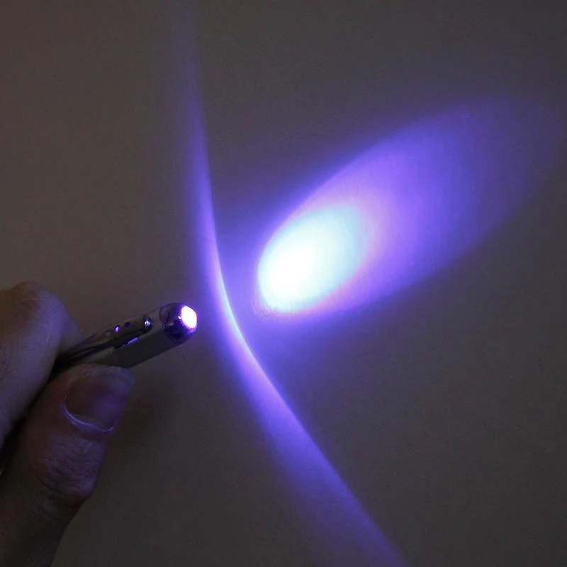090f untuk kreatif sihir led uv pena ballpoint ringan dengan rahasia tak terlihat untuk mata -mata
