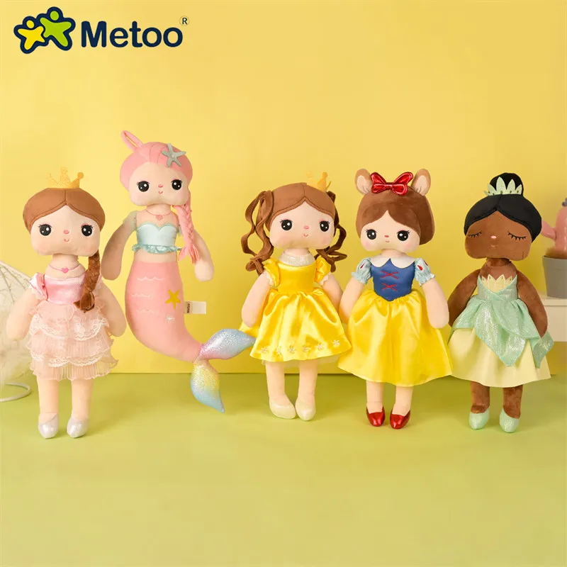 

Metoo Angela Mermaid Princess Snow White Plush Dolls Stuffed Toys Girls Doll Plush Pillow Birthday Gift Anak Patung Beruang