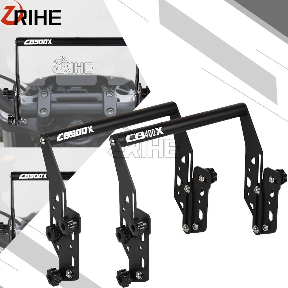 FOR Honda CB400X cb 400 500 X CB500X 2016 - 2018 2019 2020 2021 2022 2023 2024 22MM Aluminum Motorcycle GPS mounting adapter Set