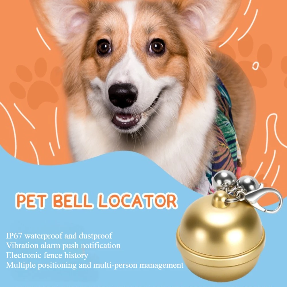 

GPS tracking bell Anti-theft tracker pet tracker for dogs and cats Smart pet bell