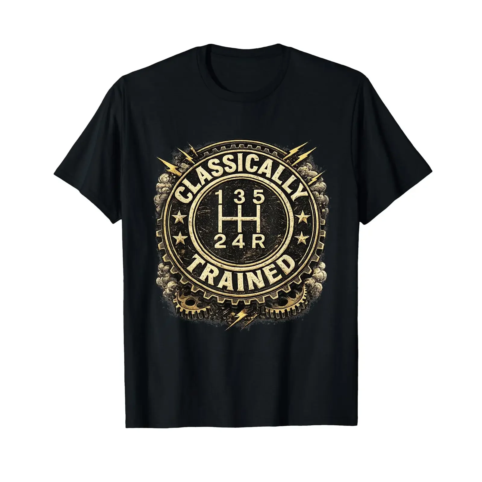 Stick Shift Manual Transmissions Car Enthusiast Design Gears T Shirt vintage Washed Top For Everyday Wear Soft Slightly