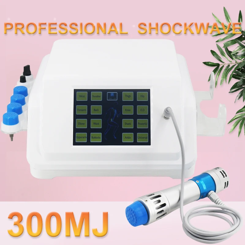Portable Shockwave Therapy Machine For ED Treatment Knee Pain Relief Body Relaxation Massager 300MJ Professional Shock Wave