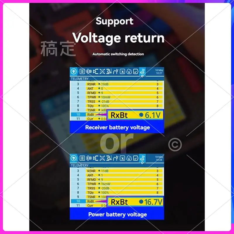 

ATTT-ER5A V2 PWM Receiver ER5A 2.4Ghz 5CH Expresslrs PWM Mini Receiver Support Voltage Return For FPV Drones