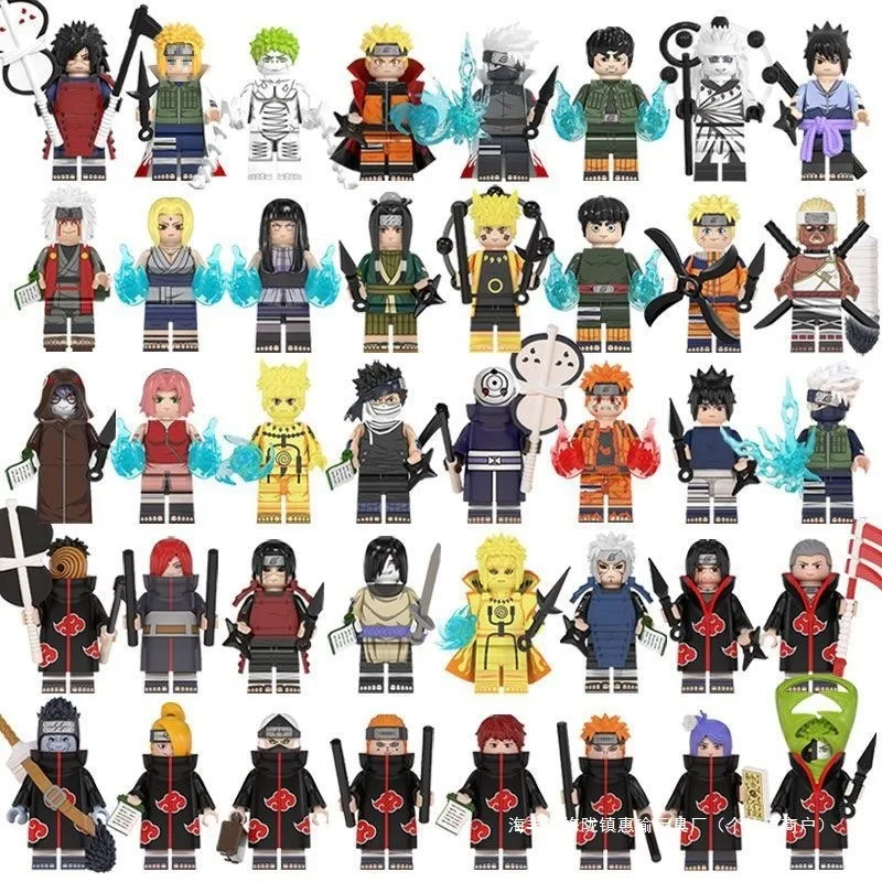 Naruto A juego de animación juguete periférico Kaguya Boruto Neji Tenten Iruka Yamato Madara Sasuke Anime colección de figuras en miniatura de acción