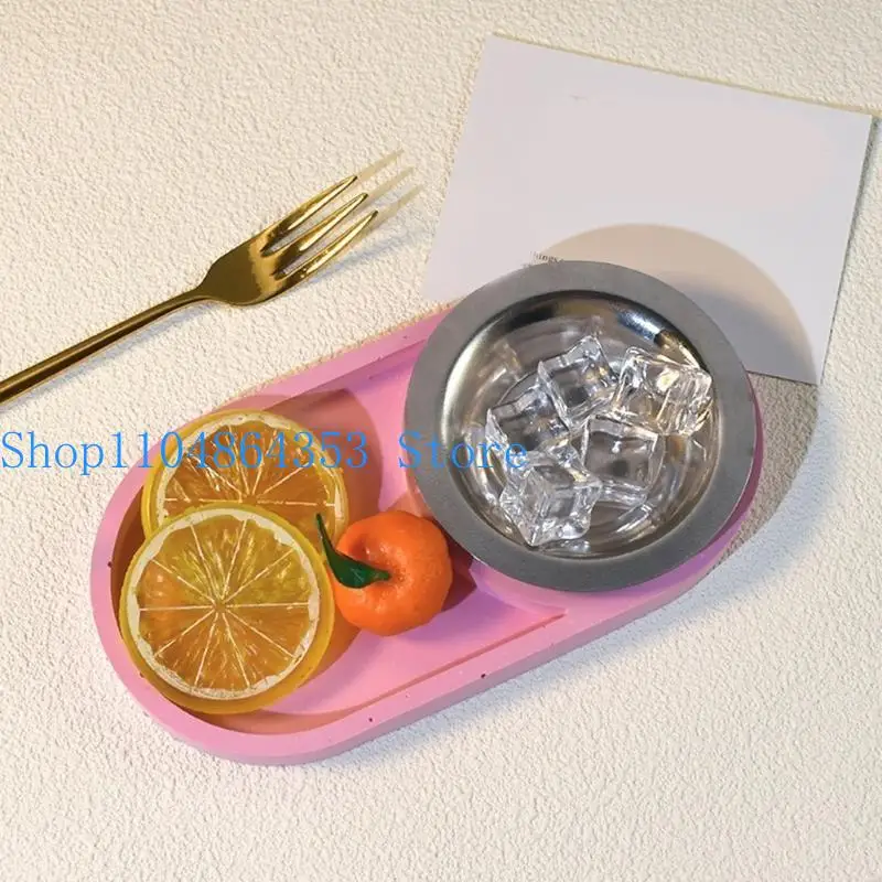 

652F Silicone Oval Tray Molds Resin Casting Moulds for Jewelry and Bead Storage Immovation Home Ornament Making