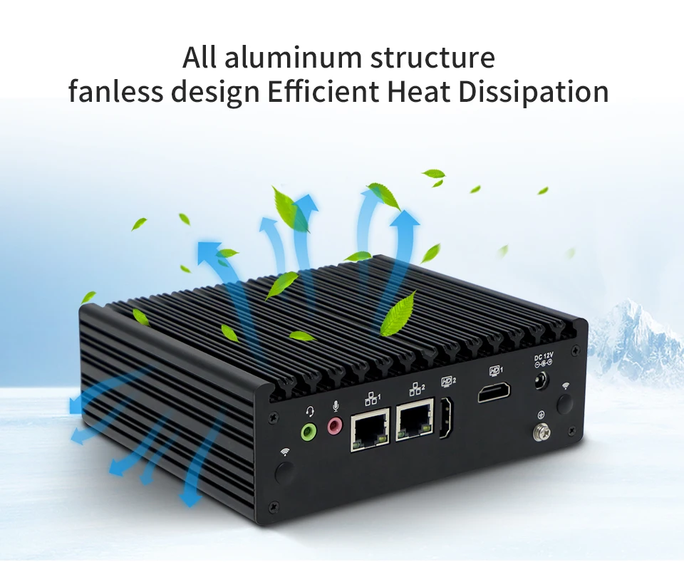 OEM Nano Mini PC N5095 Quad Core  1*RS232 2*HD  4*USB  2 COM X86 Desktop Barebone Thin Client Mini Pc