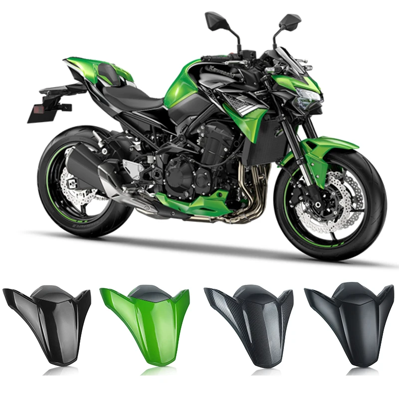 Coque de bosse de siège arrière en fibre de carbone modifiée, housse de siège arrière, accessoires de bosse de siège arrière, Kawasaki Z900 17-21 ans