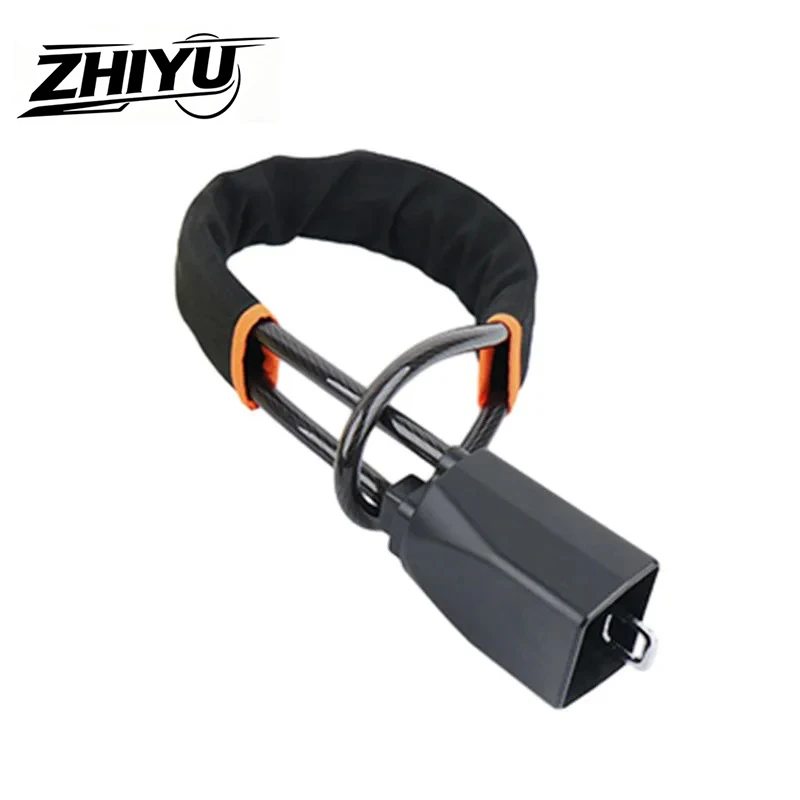 ZHIYU Stainless Steel Steering Wheel Lock Enhanced Cable Safe Reliable Anti Theft Lock Universal Auto Seat Belt Buckle Lock Rope