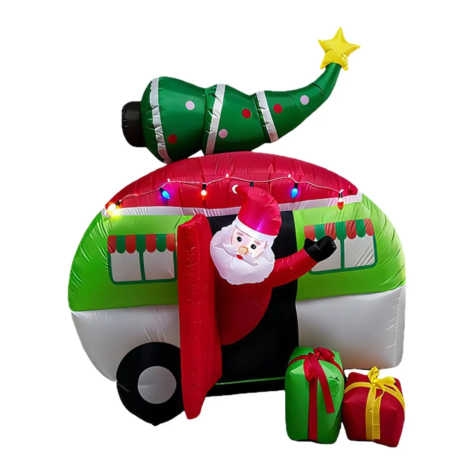 

2,1 м Рождественский надувной уличный декор Санта-Клаус, декоративная надувная игрушка, украшение для воздушного двора для праздничного сада, двора