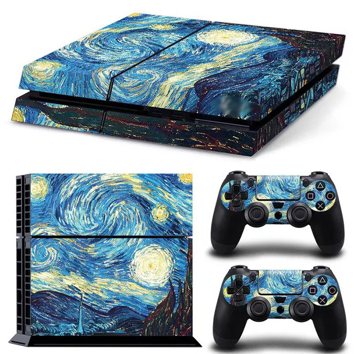 Digital Camouflage Skin for PS4 Military Tactical Theme Anti-Bubble PVC & Scratch-Resistant Matte Coating Console+Controller Set