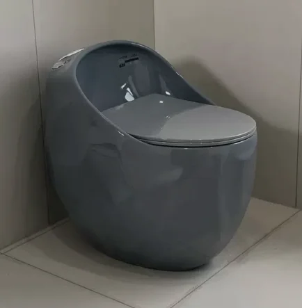

Creative Color Egg Embossed Toilet New Household Big Tube Strong Suction Apartment Hotel Villa Bathroom