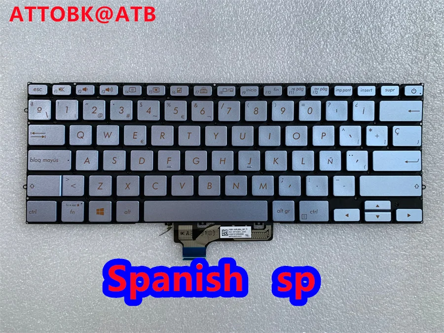 Spanish/Russian/FR/US Laptop Keyboard For ASUS ZenBook UM431 X431 V431 K431 S431 X431FAC UX431U UX431F U4500F S4500 Backlight