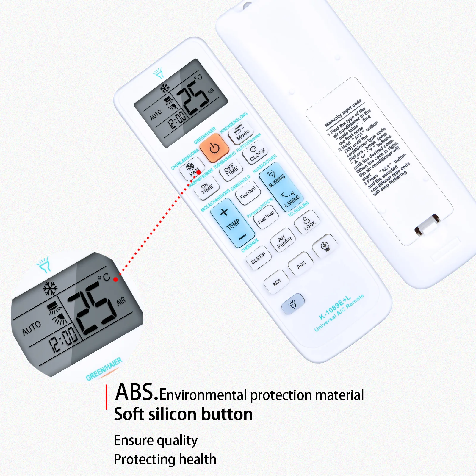 Universal A/C Controller K-1089E+L Air Conditioner Air-Conditioning Remote Controller