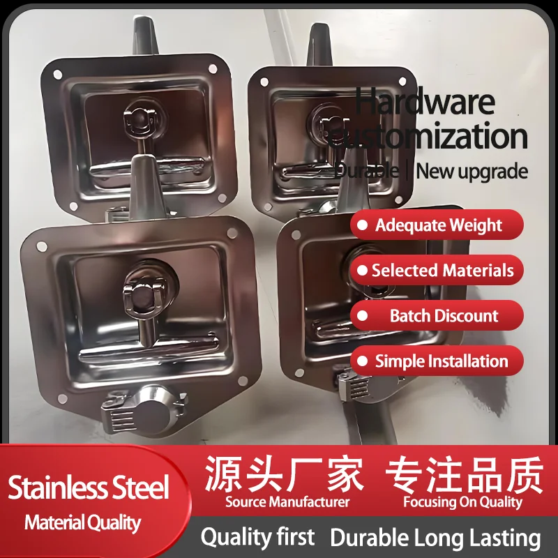 304 Stainless Steel Multi Specification Universal Lock Core With Industrial Engineering Vehicle Tool Flat Lock