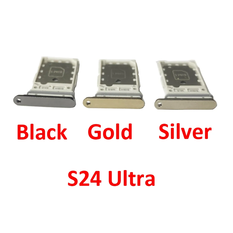 Pop For Samsung Galaxy S24 Ultra S928 S928B S928U Phone New SIM Card Tray Slot Adapter For S24 Plus S24+ Single Dual Chip SIM Pa