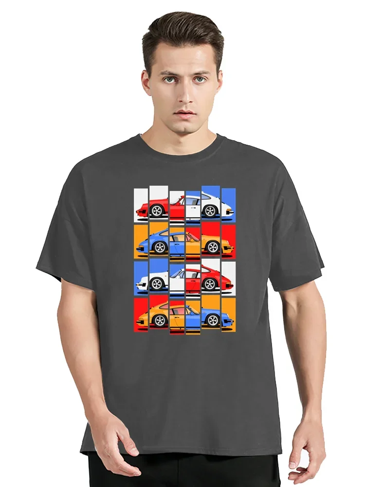 T-shirt japonais JDM pour hommes, style de voiture, t-shirt cool, haut en coton, vêtements d'anime