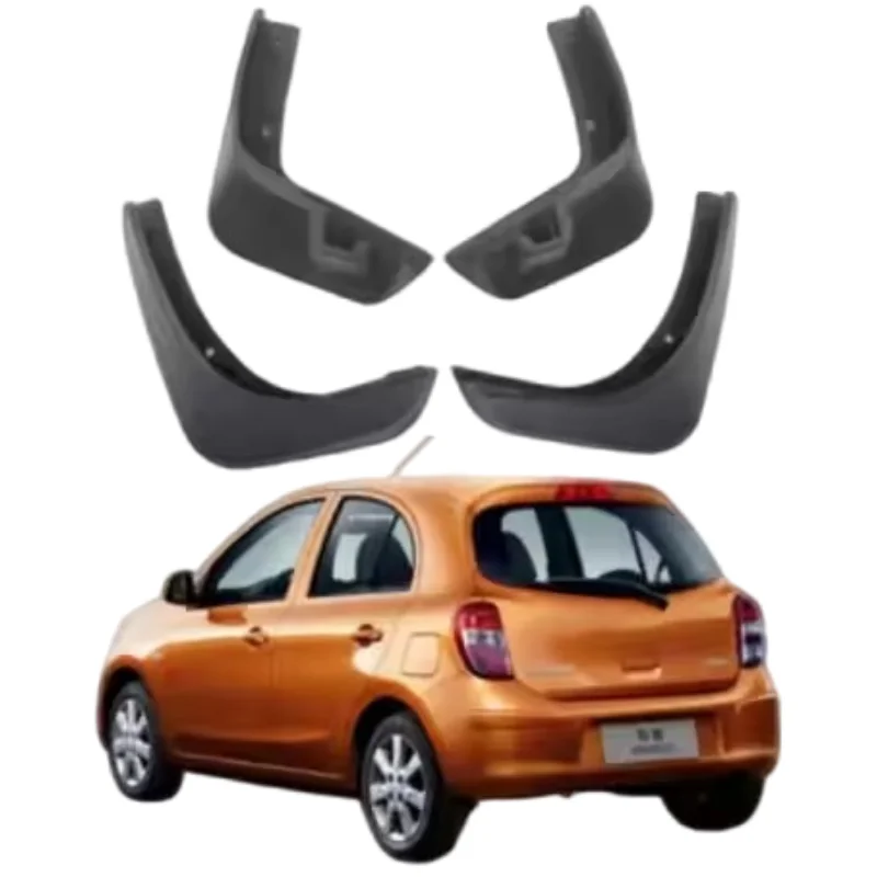 

Modification Car Parts PP+TPR Car Mudguards Mudflaps Fender for Nissan March 2010-
