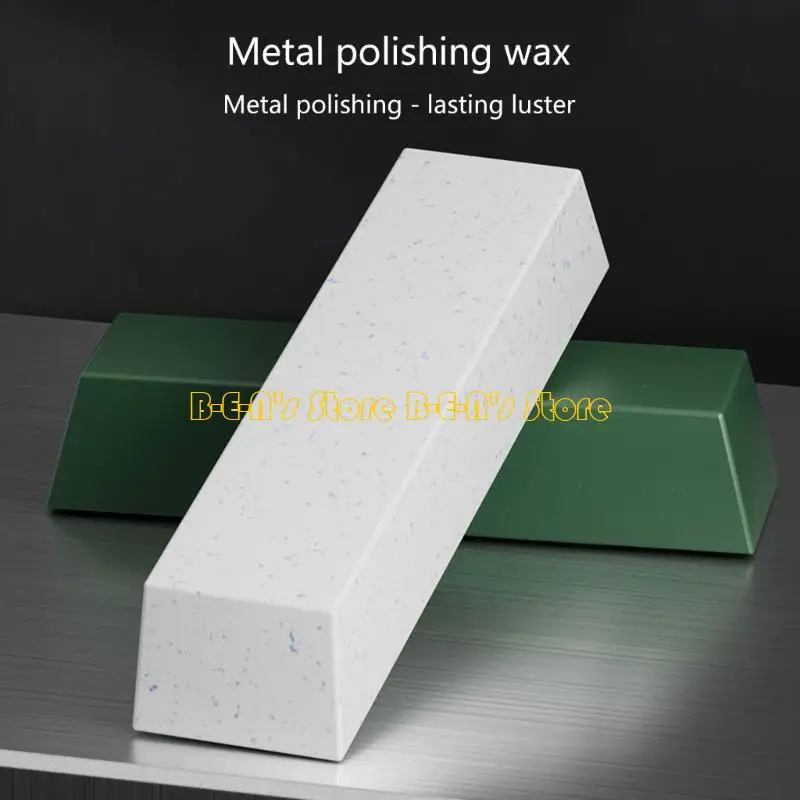Y1AD 2PCS High Gloss Polishing Wax Green Wax And White Wax For Metal Surfaces Polishing On Stainless Steel Coppers Iron
