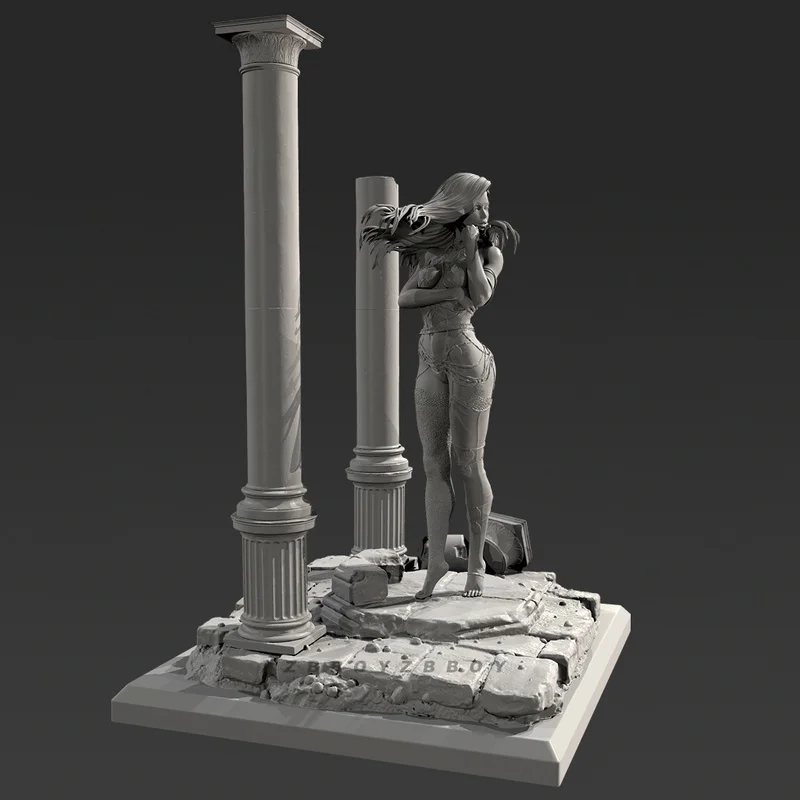 

38mm 50mm 75mmResin Model Figure Stage Stars Gk Micro Miniature 3d Printed White Model Toy Unassembled And Unpainted Kit