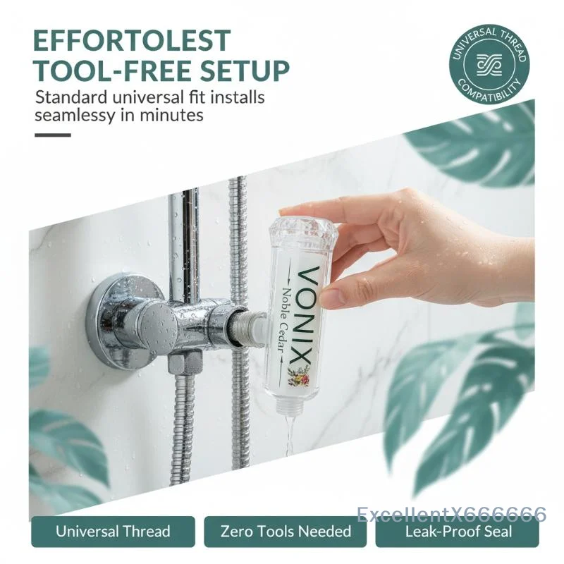 Aromatherapy Scented Shower Head Filter Water Softener Purifier Relaxes Body Improves Hair Skin for Bath