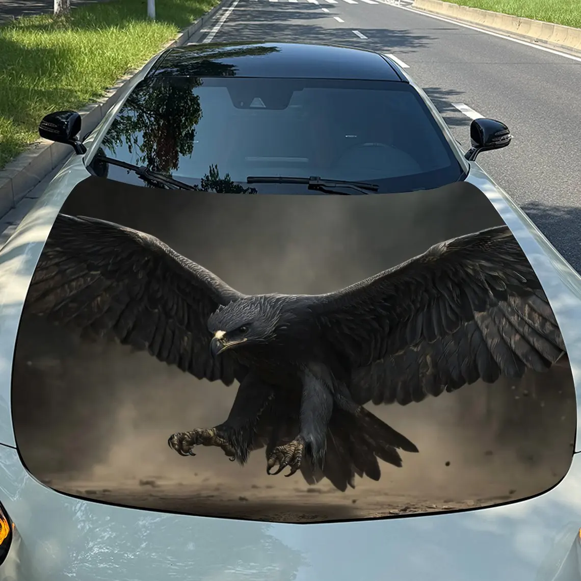 

Desert Black Hawk Car Hood Decal Sticker - Durable Vinyl Wrap, Fit For Most Vehicles, Engine Protection & Stylish Automotive Ext