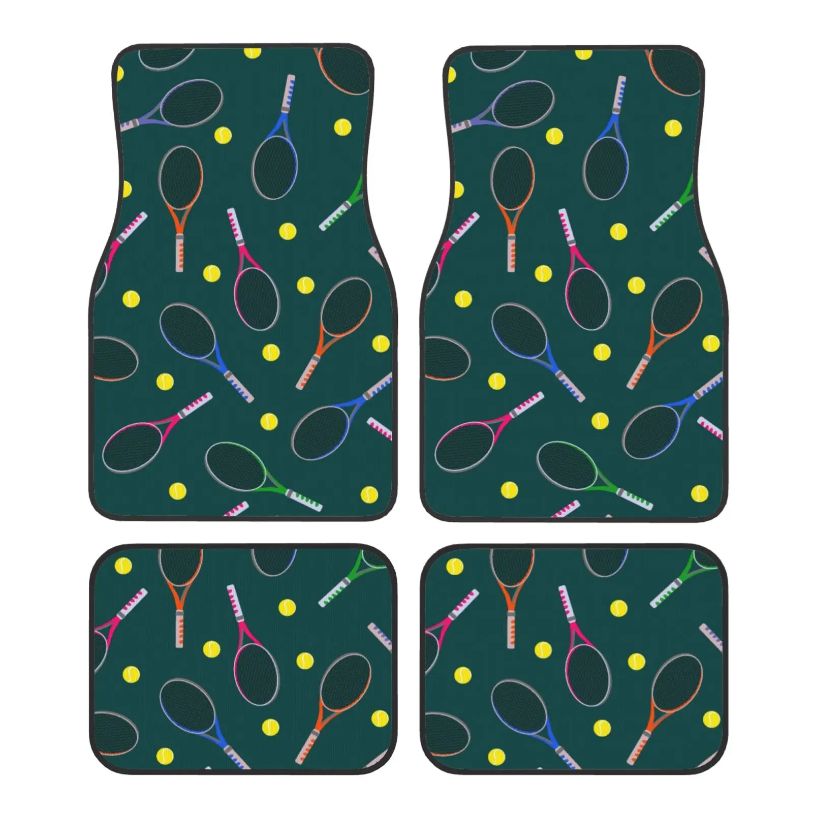 Tennis Sports Pattern Car Floor Mats Are Universal for All Seasons and Suitable for All Car Floor Mats and Car Accessories