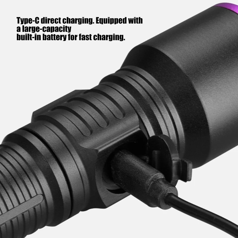 U55C IP65 Ultraviolets Flashlight For Mineral Collectors Crime Scene Investigator