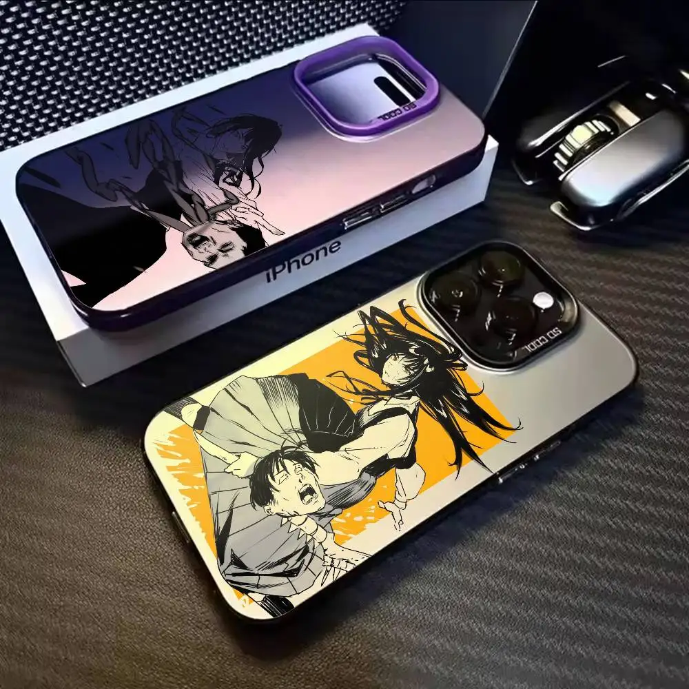 

Asa Mitaka Chainsaw Man Cool Phone Case For iPhone 17,16,15,14,13,12,11,Mini,Pro,E,MAX White Candy Matte Cover